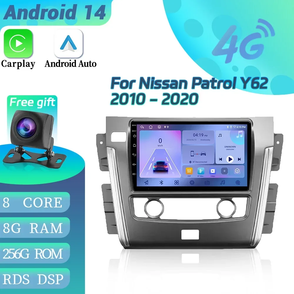 For Nissan Patrol Y62 2010-2020 Car Radio Multimedia Video Player Navigation 4G GPS Android 14 Wireless BT CarPlay Touch Screen
For Nissan Patrol Y62 2010-2020 Car Radio Multimedia Video Player Navigation 4G GPS Android 14 Wireless BT CarPlay Touch Screen