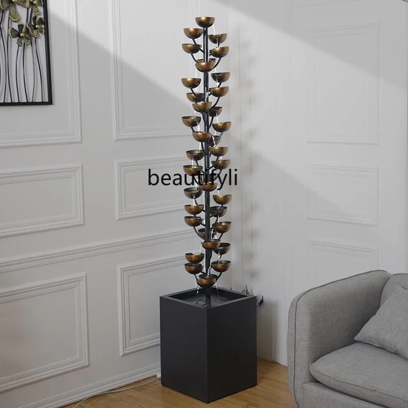Creative water feature, living room entrance decoration, flowing water fountain decoration, villa luxury TV cabinet ornament
Creative water feature, living room entrance decoration, flowing water fountain decoration, villa luxury TV cabinet ornament