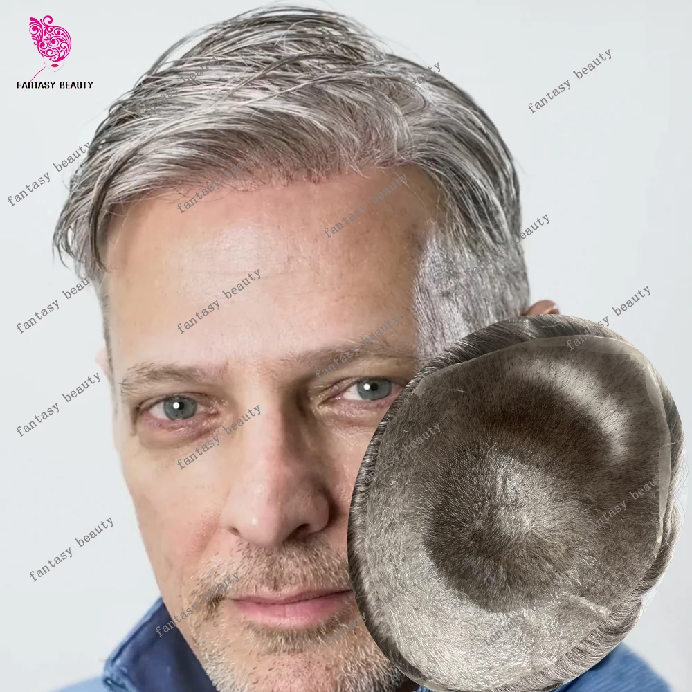 0.02mm Ultra Thin Skin Light 80%Density 1B80 Grey Blonde Black Undetected Men's Toupe Black Human Hair Capillary Prosthes System
0.02mm Ultra Thin Skin Light 80%Density 1B80 Grey Blonde Black Undetected Men's Toupe Black Human Hair Capillary Prosthes System