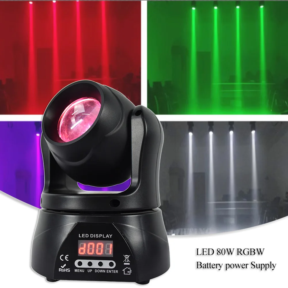 YUER LED 80W RGBW Beam Moving Head Battery Power Supply For Home Party Ktv Dj Club Bar Disco Concert DMX Control Stage Lighting
YUER LED 80W RGBW Beam Moving Head Battery Power Supply For Home Party Ktv Dj Club Bar Disco Concert DMX Control Stage Lighting