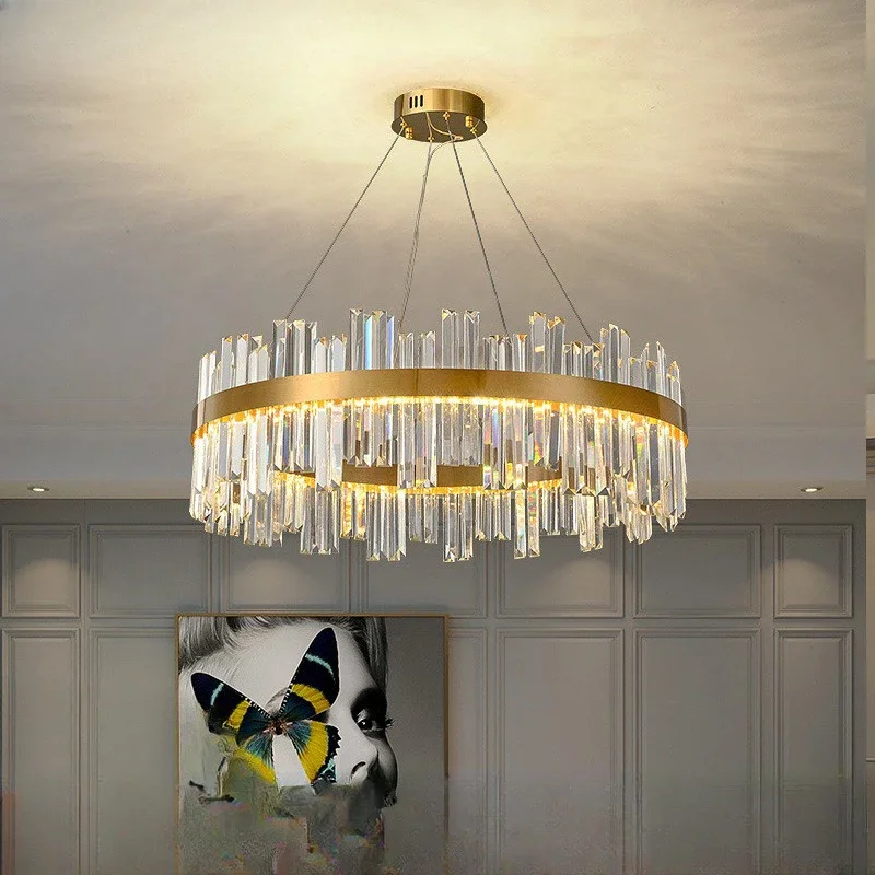 GHJUYIOL French crystal chandelier living room light luxury high-end atmospheric modern minimalist master bedroom dining room li
GHJUYIOL French crystal chandelier living room light luxury high-end atmospheric modern minimalist master bedroom dining room li