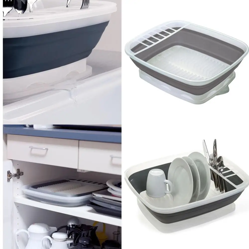 Collapsible Dish Rack CDD-100 with Drain Board, Ideal for RV, Camping, and Compact Sink Spaces
Collapsible Dish Rack CDD-100 with Drain Board, Ideal for RV, Camping, and Compact Sink Spaces