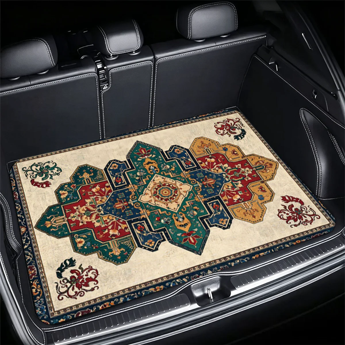 Oriental Carpet Car Trunk Mat Universal Fit Non-Slip Waterproof Cargo Liner for Sedan SUV CUV Interior Protection Accessories
Oriental Carpet Car Trunk Mat Universal Fit Non-Slip Waterproof Cargo Liner for Sedan SUV CUV Interior Protection Accessories