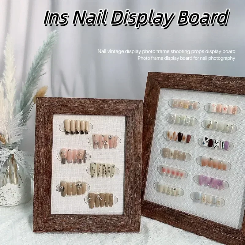 Ins Retro Nail Art Display Board Professional Manicure Swatch Solid Wood Photo Frame Showing Shelf Nail Storage Accessories
Ins Retro Nail Art Display Board Professional Manicure Swatch Solid Wood Photo Frame Showing Shelf Nail Storage Accessories