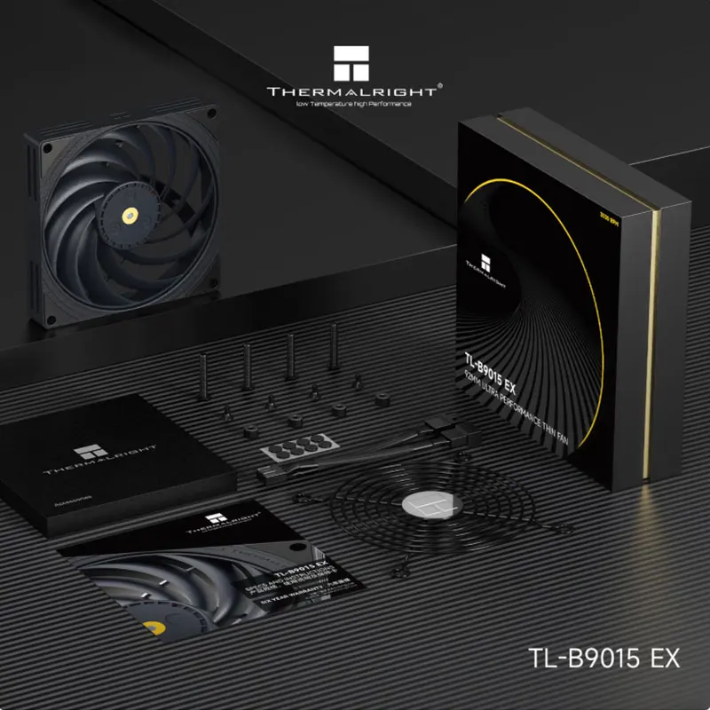 Thermalright TL-B9015 EX 9CM Computer case air cooling fan,92x92x15mm,LCP blade performance fan,Dual Ball Bearing
Thermalright TL-B9015 EX 9CM Computer case air cooling fan,92x92x15mm,LCP blade performance fan,Dual Ball Bearing