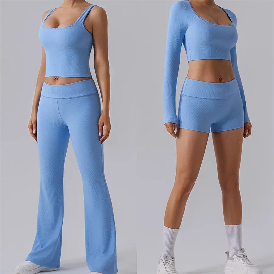Threaded Tight Yoga Set Women Quick Drying Lace Vest Sport Crop Top Sport Suit Workout Clothes High Waist Leggings Fitness Sets
Threaded Tight Yoga Set Women Quick Drying Lace Vest Sport Crop Top Sport Suit Workout Clothes High Waist Leggings Fitness Sets