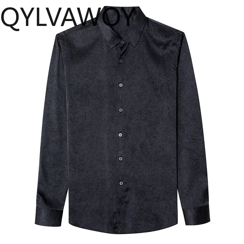 Мужские рубашки QYLVAWOY из 90,8% шелка тутового шелкопряда, высококачественные, с отложным воротником, весна-осень, с длинными рукавами, свободного кроя, повседневные
Мужские рубашки QYLVAWOY из 90,8% шелка тутового шелкопряда, высококачественные, с отложным воротником, весна-осень, с длинными рукавами, свободного кроя, повседневные