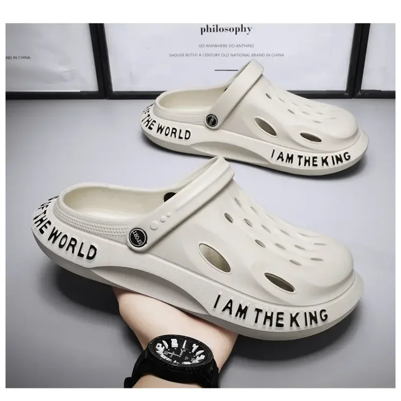 Men's Summer Hole Shoes Slipper Casual Sandals New Breathable Comfortable Non-slip Thick Bottom Platform Sports Beach Shoes
Men's Summer Hole Shoes Slipper Casual Sandals New Breathable Comfortable Non-slip Thick Bottom Platform Sports Beach Shoes