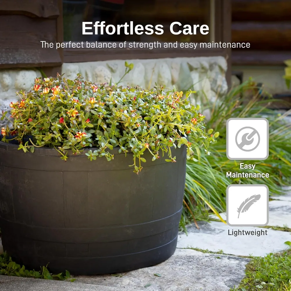 Домашние акценты, полиэтиленовая бочка для виски, садоводство в помещении или на открытом воздухе, черный цвет, 1 упаковка
Домашние акценты, полиэтиленовая бочка для виски, садоводство в помещении или на открытом воздухе, черный цвет, 1 упаковка