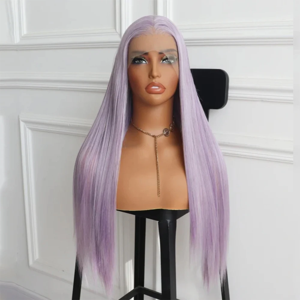 Mix Color Blonde&Lavender Lace Front Wig for Women Long Silky Straight Synthetic Hair Daily Use Cosplay Wig Natural Hairline
Mix Color Blonde&Lavender Lace Front Wig for Women Long Silky Straight Synthetic Hair Daily Use Cosplay Wig Natural Hairline