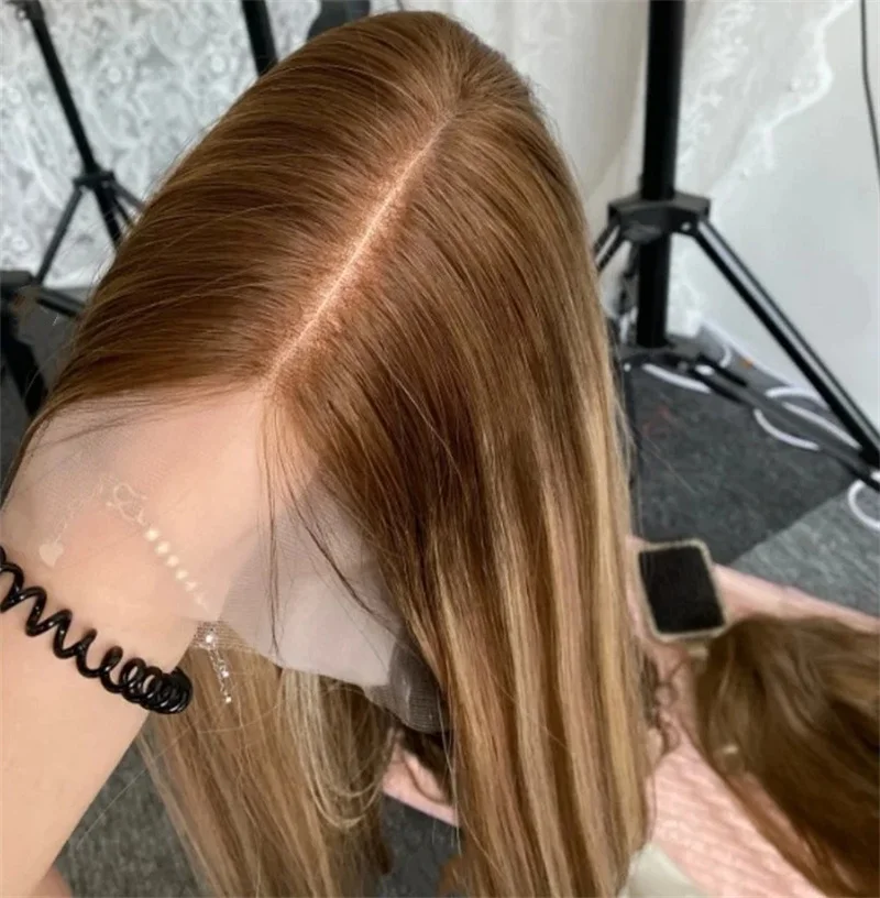 Straight Bob 13x4 Ombre Brown Blonde Synthetic HD Lace Front Wig Realistic Hairline Wig For Women Alopecia Hairloss Glueless Wig
Straight Bob 13x4 Ombre Brown Blonde Synthetic HD Lace Front Wig Realistic Hairline Wig For Women Alopecia Hairloss Glueless Wig