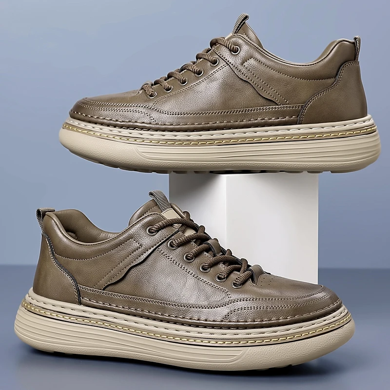 Men Booster Sneakers Chunky Elevator Shoes Height Increase Insole 6cm Man Lift Tall Leather Spring Autumn Plus Size
Men Booster Sneakers Chunky Elevator Shoes Height Increase Insole 6cm Man Lift Tall Leather Spring Autumn Plus Size