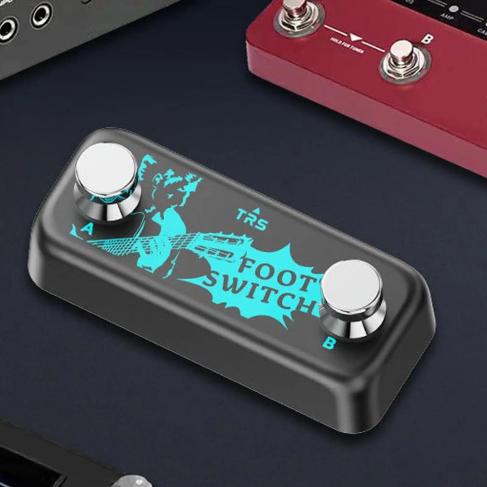 Momentary Foot Switch Convenient to Use Waterproof Dustproof Repair Parts Non Slip Foot Operated Pedal for Electric Guitar Bass
Momentary Foot Switch Convenient to Use Waterproof Dustproof Repair Parts Non Slip Foot Operated Pedal for Electric Guitar Bass