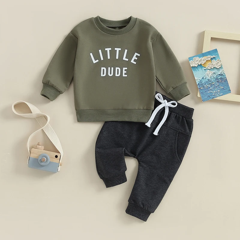 SUNSIOM 0-3Y Baby Boy Clothes Fall Outfits Letter Print Long Sleeve Round Neck Sweatshirt and Pants Toddler Casual Suits
SUNSIOM 0-3Y Baby Boy Clothes Fall Outfits Letter Print Long Sleeve Round Neck Sweatshirt and Pants Toddler Casual Suits