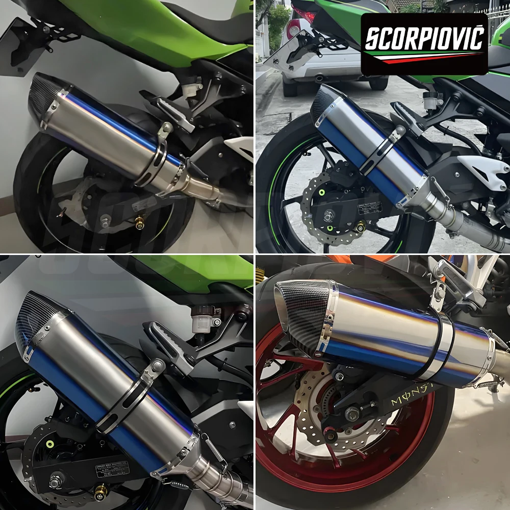 Universal tail section 51MM motorcycle system exhaust 703RR Z900 R3 790DUKE CBR650R R77 muffler Slip On
Universal tail section 51MM motorcycle system exhaust 703RR Z900 R3 790DUKE CBR650R R77 muffler Slip On