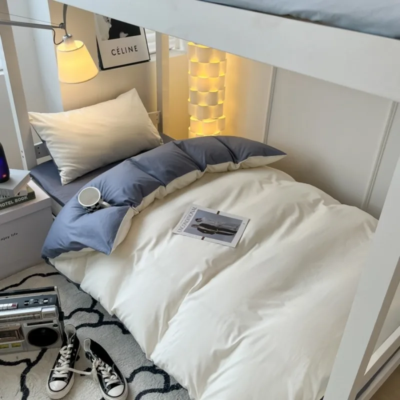 2025 new simple modern bed sheet four-piece set, polished quilt cover, quilt cover single three-piece set
2025 new simple modern bed sheet four-piece set, polished quilt cover, quilt cover single three-piece set