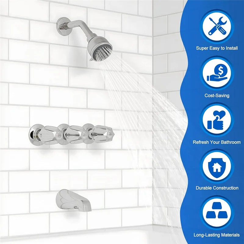 AEE3-3 Piece Shower Knob Replacement For Price/Pfister Verve Tub Shower, Bathtub Shower Faucet Handle Remodel Trim Kit
AEE3-3 Piece Shower Knob Replacement For Price/Pfister Verve Tub Shower, Bathtub Shower Faucet Handle Remodel Trim Kit