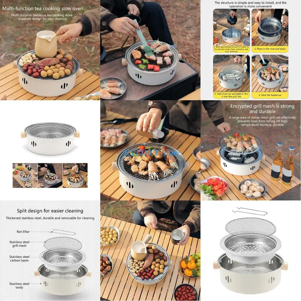 G6DE Convenient Charcoal Barbecue Grill BBQ Grills Stove for Outdoor Cooking &Camping Coal Burners for Camping and Picnics
G6DE Convenient Charcoal Barbecue Grill BBQ Grills Stove for Outdoor Cooking &Camping Coal Burners for Camping and Picnics