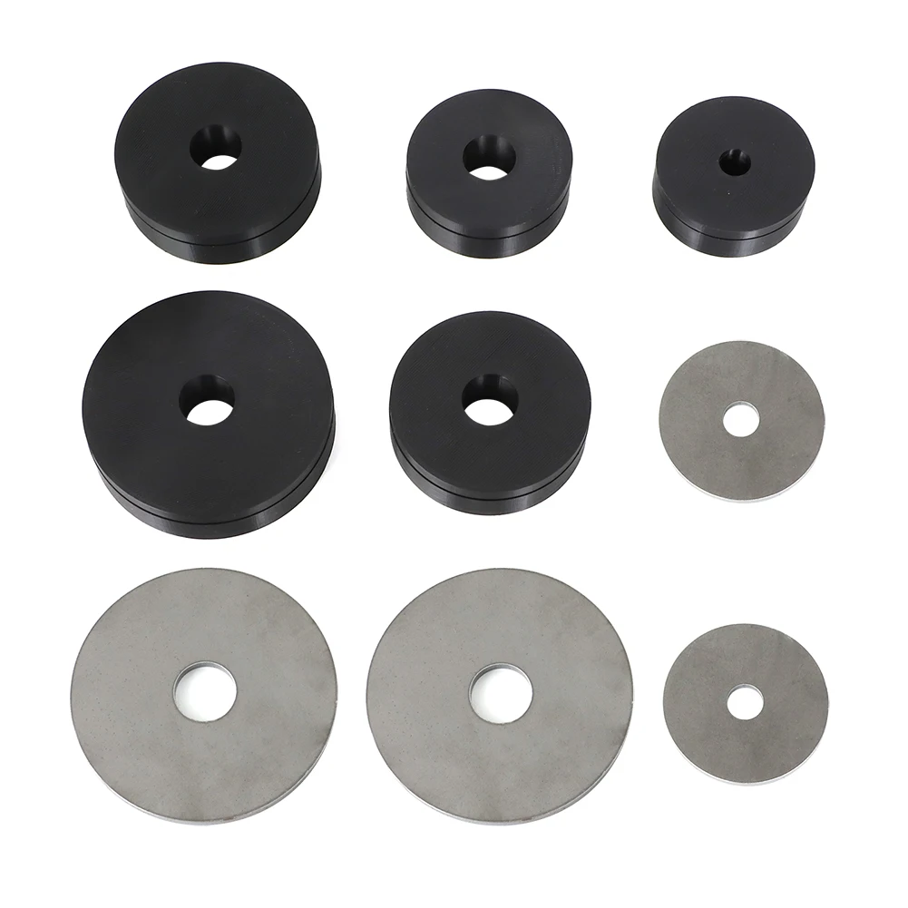 For Harbor Freight Hydraulic Punch Driver Knockout Steel Backing Discs Metal Dimple Die Set tool
For Harbor Freight Hydraulic Punch Driver Knockout Steel Backing Discs Metal Dimple Die Set tool
