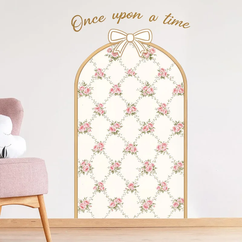 BOHO Big Bow Floral Arch Wall Stickers PVC Self-adhesive Mural Baby Room Kids Bedroom Flower Wall Decals Nursery Decor Wallpaper
BOHO Big Bow Floral Arch Wall Stickers PVC Self-adhesive Mural Baby Room Kids Bedroom Flower Wall Decals Nursery Decor Wallpaper