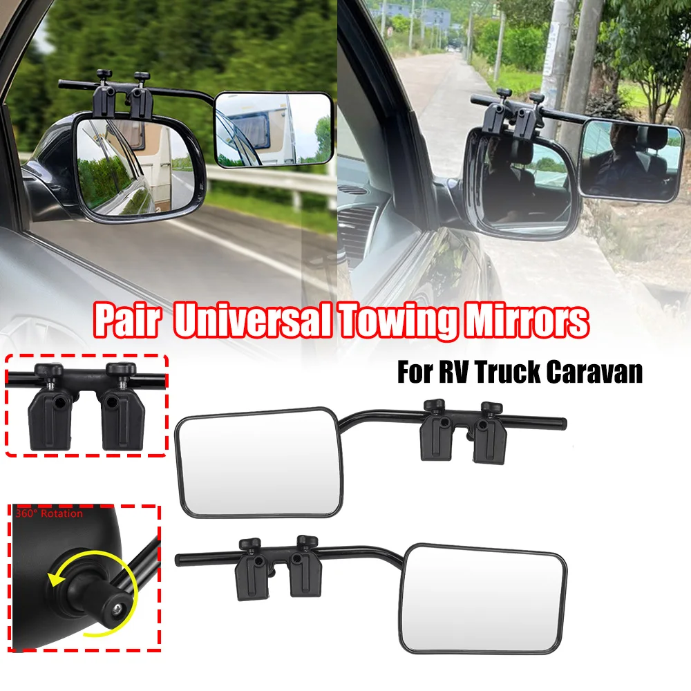 1 Pair Universal Caravan Trailer Car Towing Mirror Adjustable Tow Mirror Extension Strap Side Rear View Mirrors
1 Pair Universal Caravan Trailer Car Towing Mirror Adjustable Tow Mirror Extension Strap Side Rear View Mirrors
