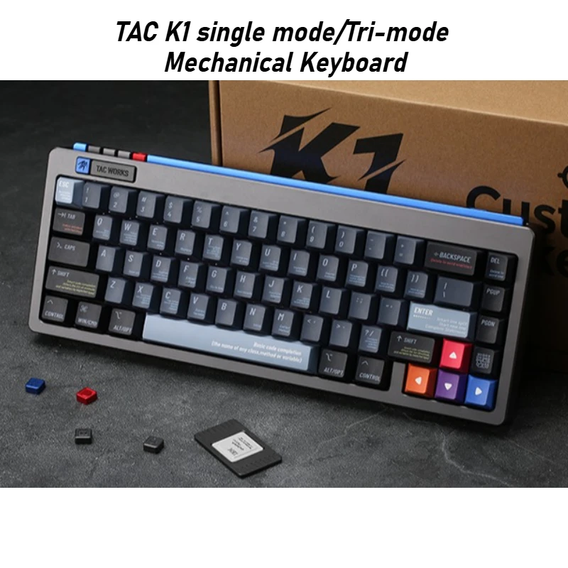 TAC K1 Mechanical Keyboard Hot Swap Aluminium Single Mode VIA/Tri-mode RGB Custom 65% Layout Gaming Office Keyboard Kit Gift
TAC K1 Mechanical Keyboard Hot Swap Aluminium Single Mode VIA/Tri-mode RGB Custom 65% Layout Gaming Office Keyboard Kit Gift