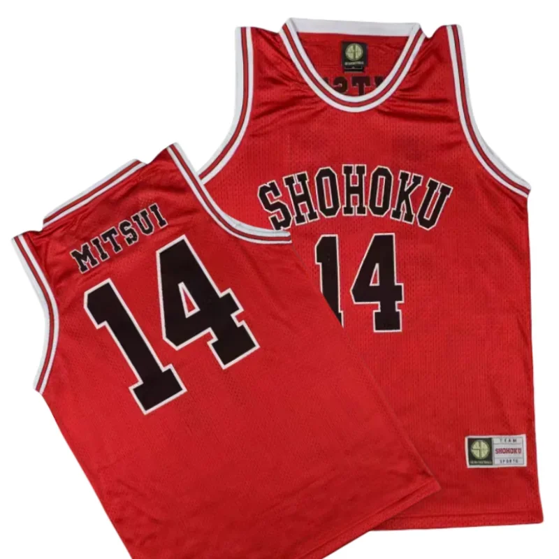 Anime Slam Dunk Shohoku #14 Miyi Hisashi basketball jersey cosplay uniform tank tops shirt Mens
Anime Slam Dunk Shohoku #14 Miyi Hisashi basketball jersey cosplay uniform tank tops shirt Mens