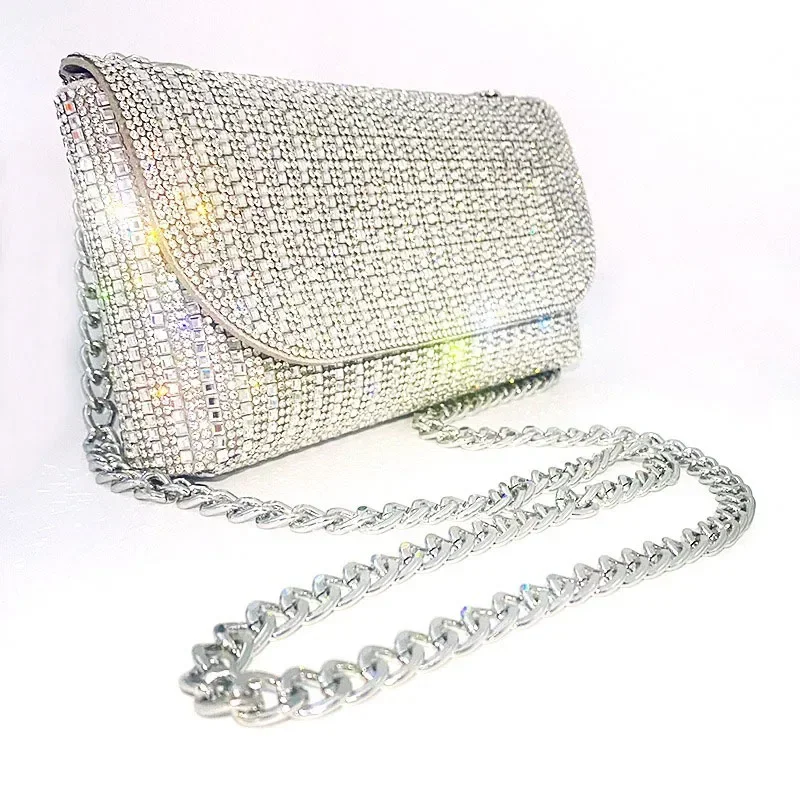 Fashion Luxury Silver Diamonds Bling Clutches Bags Prom Evening Purse Women Party Day Bag Crossbody
Fashion Luxury Silver Diamonds Bling Clutches Bags Prom Evening Purse Women Party Day Bag Crossbody