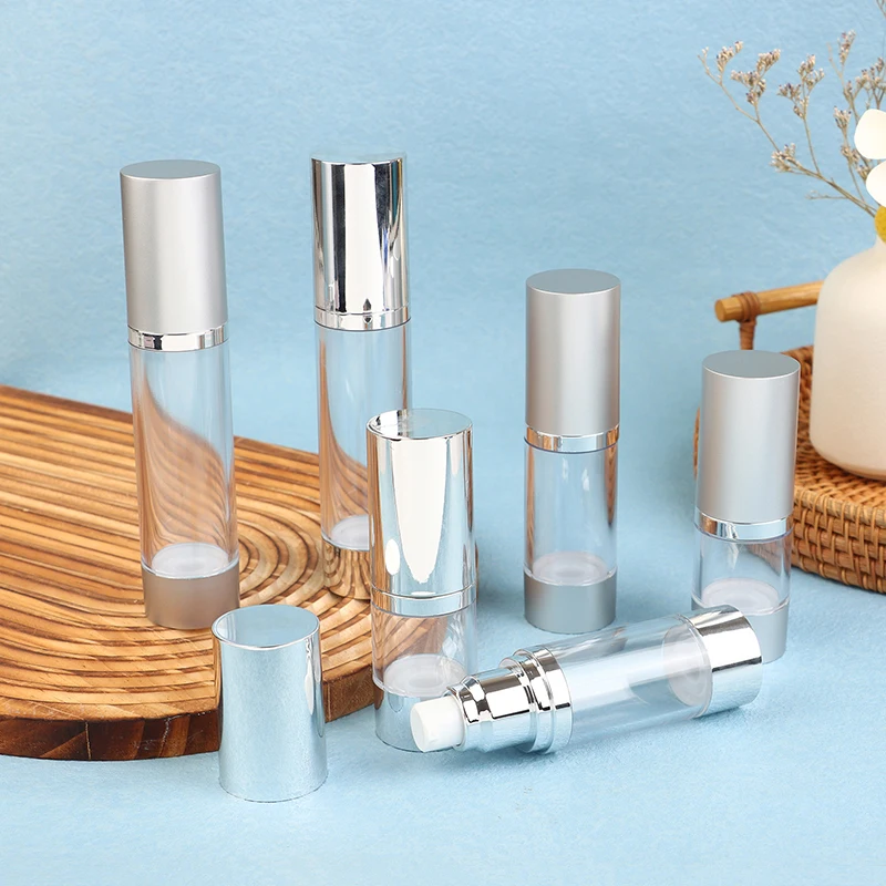 15ml 30ml 50ml UV Silver Permeating Vacuum Bottle Lotion Bottle Spray Press Bottle Portable Face Cream Base No Gas Bottle
15ml 30ml 50ml UV Silver Permeating Vacuum Bottle Lotion Bottle Spray Press Bottle Portable Face Cream Base No Gas Bottle