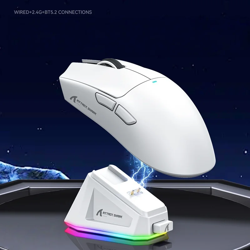 Attack Shark X11 Tri Mode PAW3311 2.4G-Gaming Mouse Magnetic Rechargeable Connectivity Ultra-Light Wireless E-sports for PC-LAP
Attack Shark X11 Tri Mode PAW3311 2.4G-Gaming Mouse Magnetic Rechargeable Connectivity Ultra-Light Wireless E-sports for PC-LAP