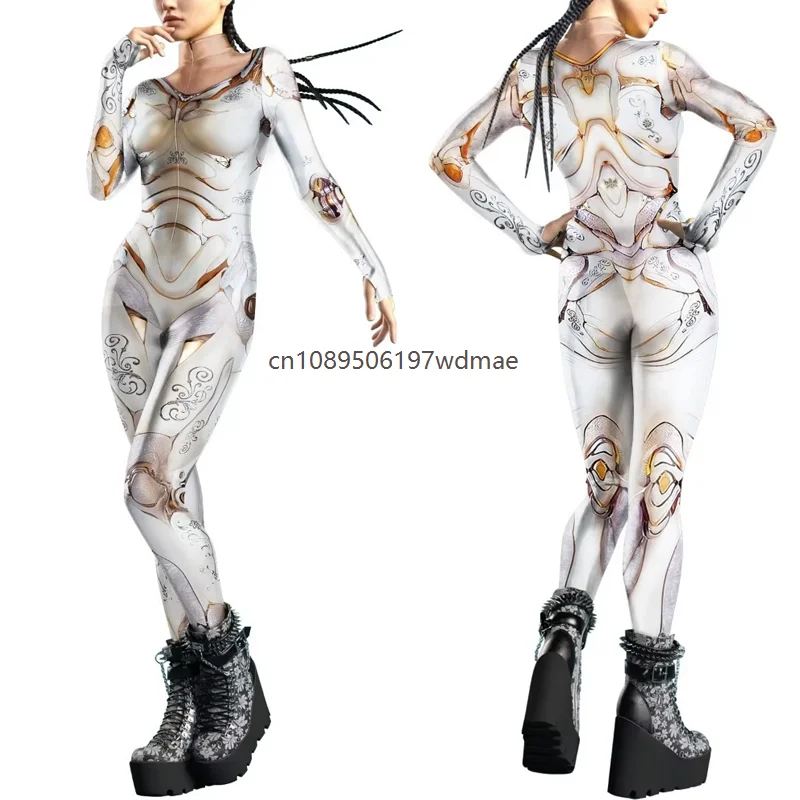 Women Sexy Mechanical Punk Jumpsuit Catsuit Zipper Bodysuit Halloween Game Party Costume Female Cosplay Zentai Outfit
Women Sexy Mechanical Punk Jumpsuit Catsuit Zipper Bodysuit Halloween Game Party Costume Female Cosplay Zentai Outfit