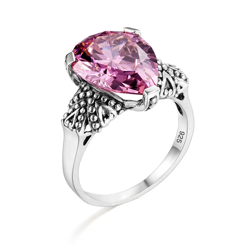 Pink Purple Crystal Water Drop Stone 925 Silver Engagement Rings For Women Vintage Wedding Bands Birthstone Jewelry Party Gifts
Pink Purple Crystal Water Drop Stone 925 Silver Engagement Rings For Women Vintage Wedding Bands Birthstone Jewelry Party Gifts