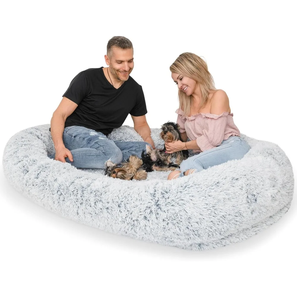Human Dog Bed - 75x50x14 Giant Human Dog Bed for Adult for Sleeping - Soft, Comfy Premium Faux Fur, Orthopedic Sponge
Human Dog Bed - 75x50x14 Giant Human Dog Bed for Adult for Sleeping - Soft, Comfy Premium Faux Fur, Orthopedic Sponge
