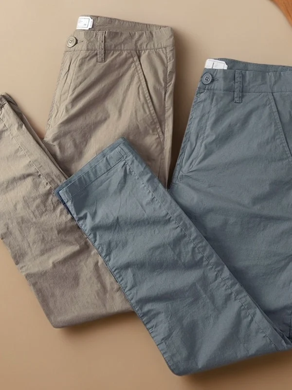 Новые мужские брюки прямого кроя из чистого хлопка с легким стрейчем, зауженные, повседневные, весна-осень
Новые мужские брюки прямого кроя из чистого хлопка с легким стрейчем, зауженные, повседневные, весна-осень