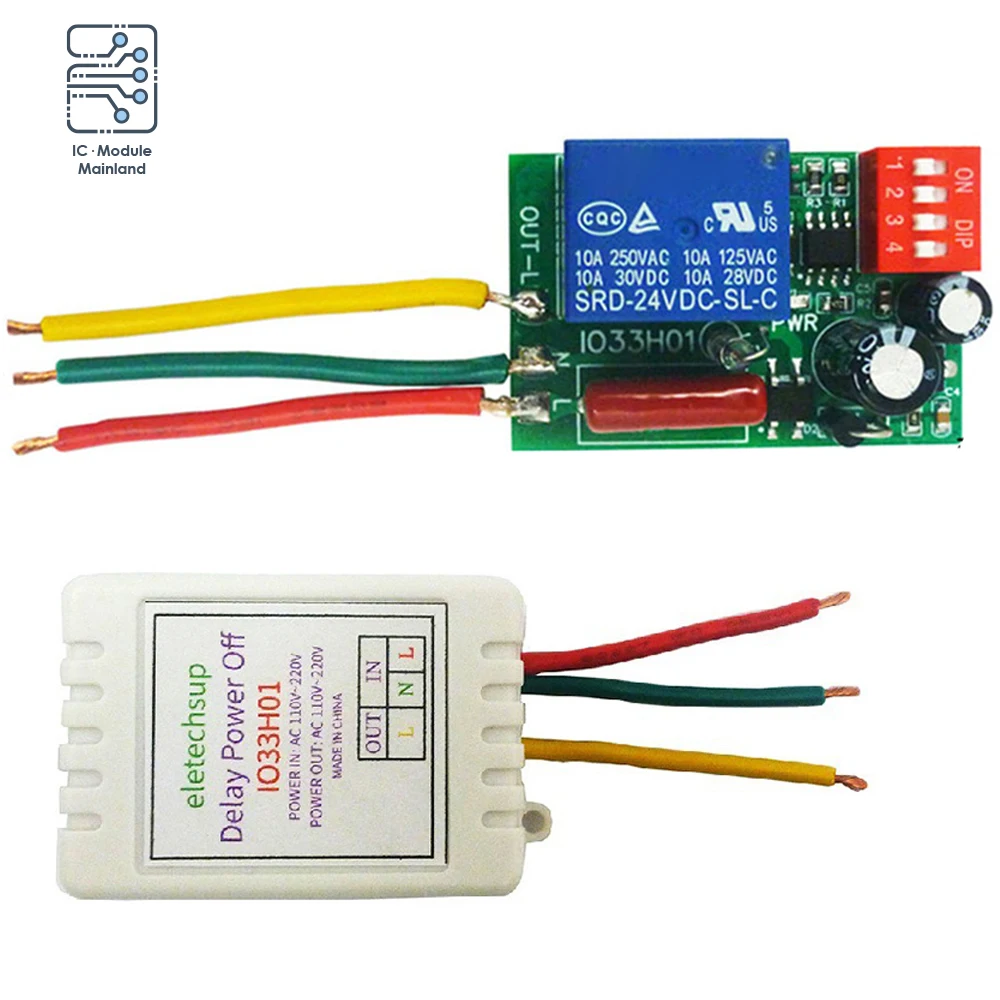 AC 110V 220V Power ON Delay OFF Relay Switch 1-480Min Timer Adjustable Disconnect Delay Controller
AC 110V 220V Power ON Delay OFF Relay Switch 1-480Min Timer Adjustable Disconnect Delay Controller