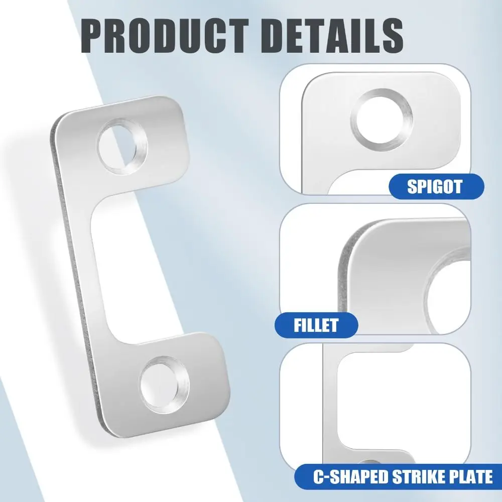 Premium Polished Stainless Steel Door Strike Plate Reinforced Solid Iron Construction Security Door Protector Robust Iron
Premium Polished Stainless Steel Door Strike Plate Reinforced Solid Iron Construction Security Door Protector Robust Iron