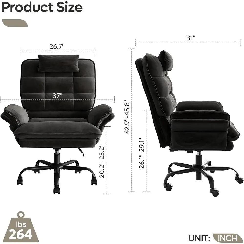 Criss Cross Chair with FlipUp Armrests and Headrest, 135 Reclining Swivel Executive Chair with Side Pockets, Big and Tall Compu
Criss Cross Chair with FlipUp Armrests and Headrest, 135 Reclining Swivel Executive Chair with Side Pockets, Big and Tall Compu