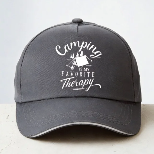 Camping Is My Favorite Therapy Funny Baseball cap Outdoors Summer men women Adjustable Golf snapback hats
Camping Is My Favorite Therapy Funny Baseball cap Outdoors Summer men women Adjustable Golf snapback hats