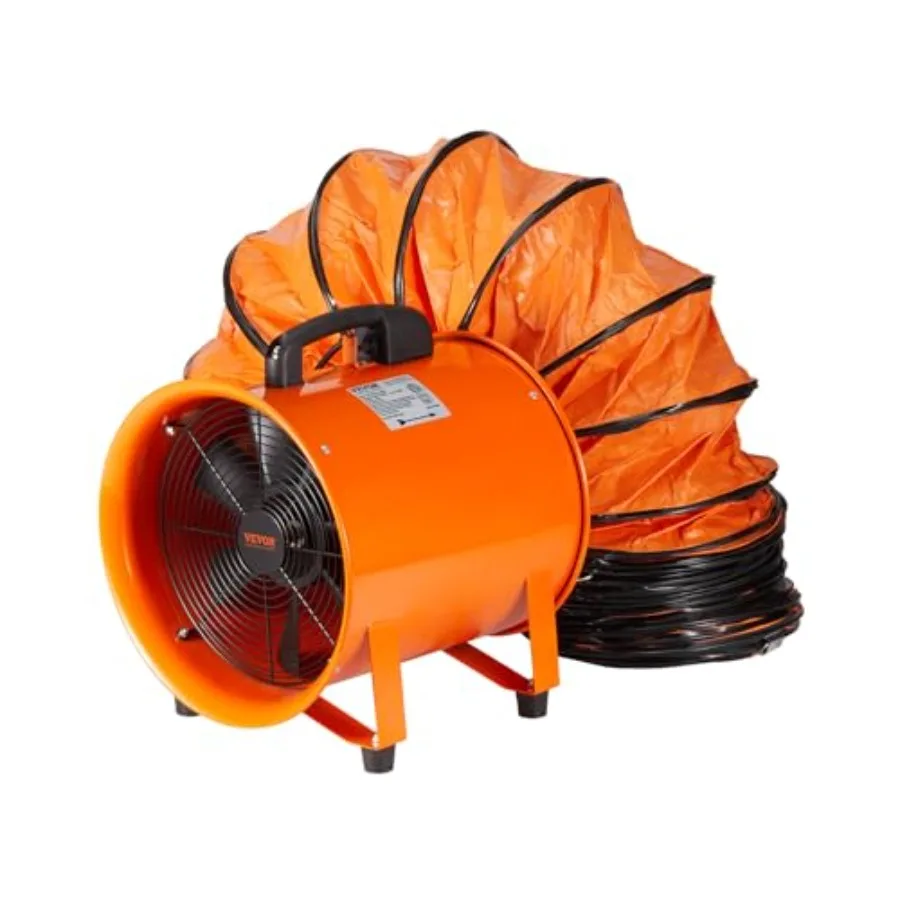 Air Mover Blower Fan 12 Inch, 3198CFM 8W with 16.4ft Flexible Duct, Indutrial Pable Ventila Blower/Exhaut
Air Mover Blower Fan 12 Inch, 3198CFM 8W with 16.4ft Flexible Duct, Indutrial Pable Ventila Blower/Exhaut