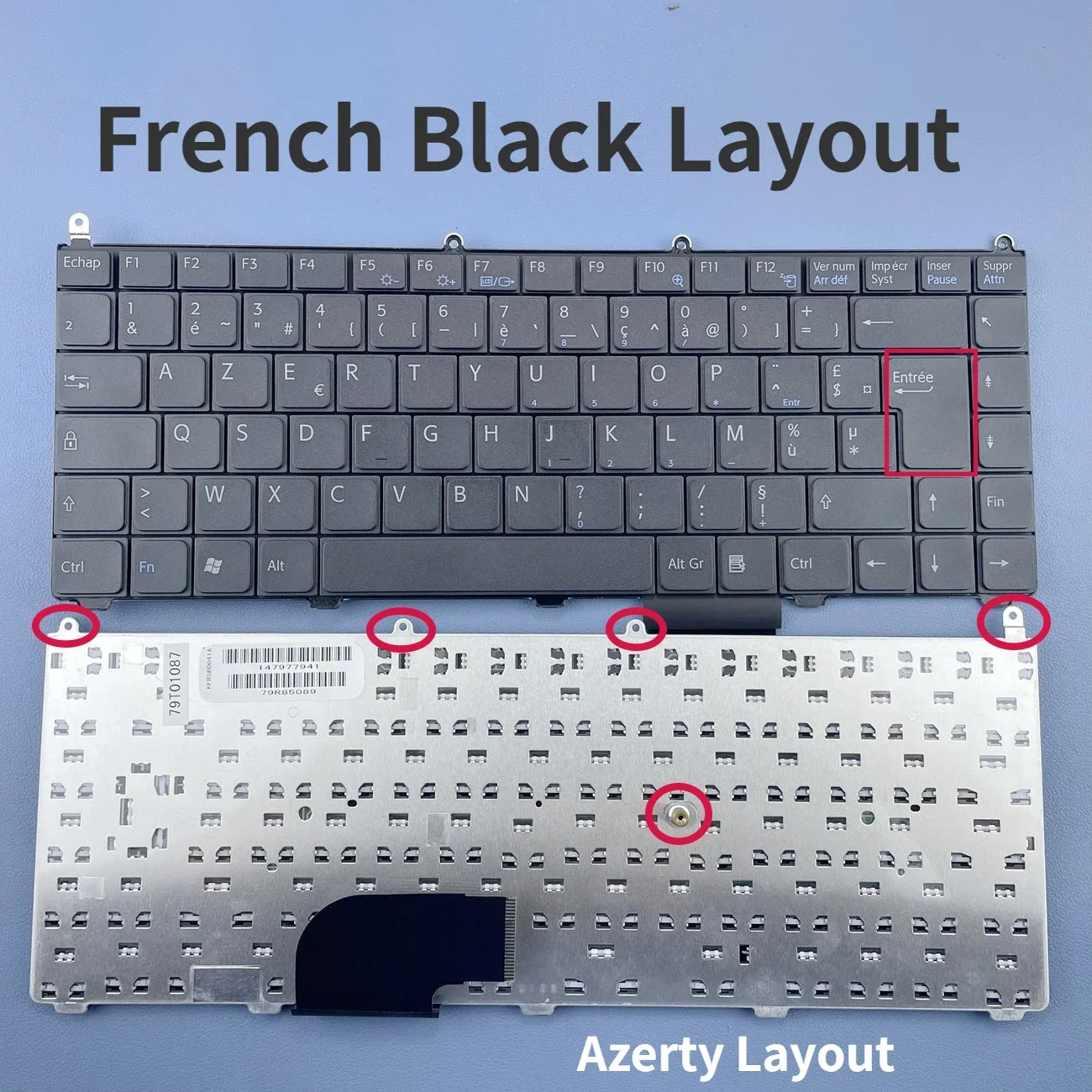 French Azerty Keyboard for Sony Vaio VGN-AR VGN-FE VGN-AR850E VGN-AR270P VGN-FE15C FE35C FE45C FE28C Series White&Black
French Azerty Keyboard for Sony Vaio VGN-AR VGN-FE VGN-AR850E VGN-AR270P VGN-FE15C FE35C FE45C FE28C Series White&Black
