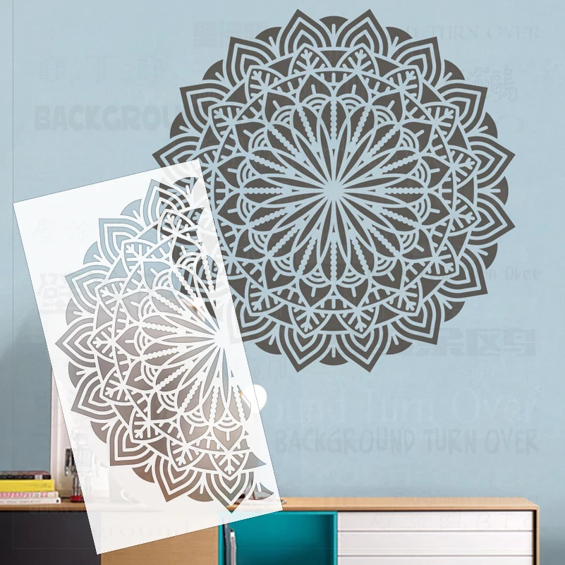 50cm - 90cm Stencil Decor Wall Decorative For Painting Template To Paint Larges Brick Plaster Mandala Big Round Flower S499
50cm - 90cm Stencil Decor Wall Decorative For Painting Template To Paint Larges Brick Plaster Mandala Big Round Flower S499