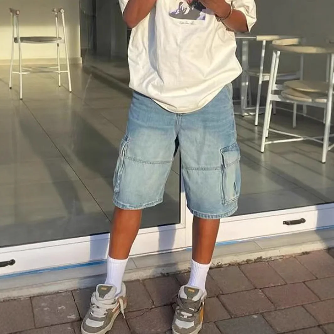 Short Shorts 2026 Spring Summer Loose Straight Denim Cargo Pant Pants Street Casual Five Point Trousers For Men Trend Wear
Short Shorts 2026 Spring Summer Loose Straight Denim Cargo Pant Pants Street Casual Five Point Trousers For Men Trend Wear