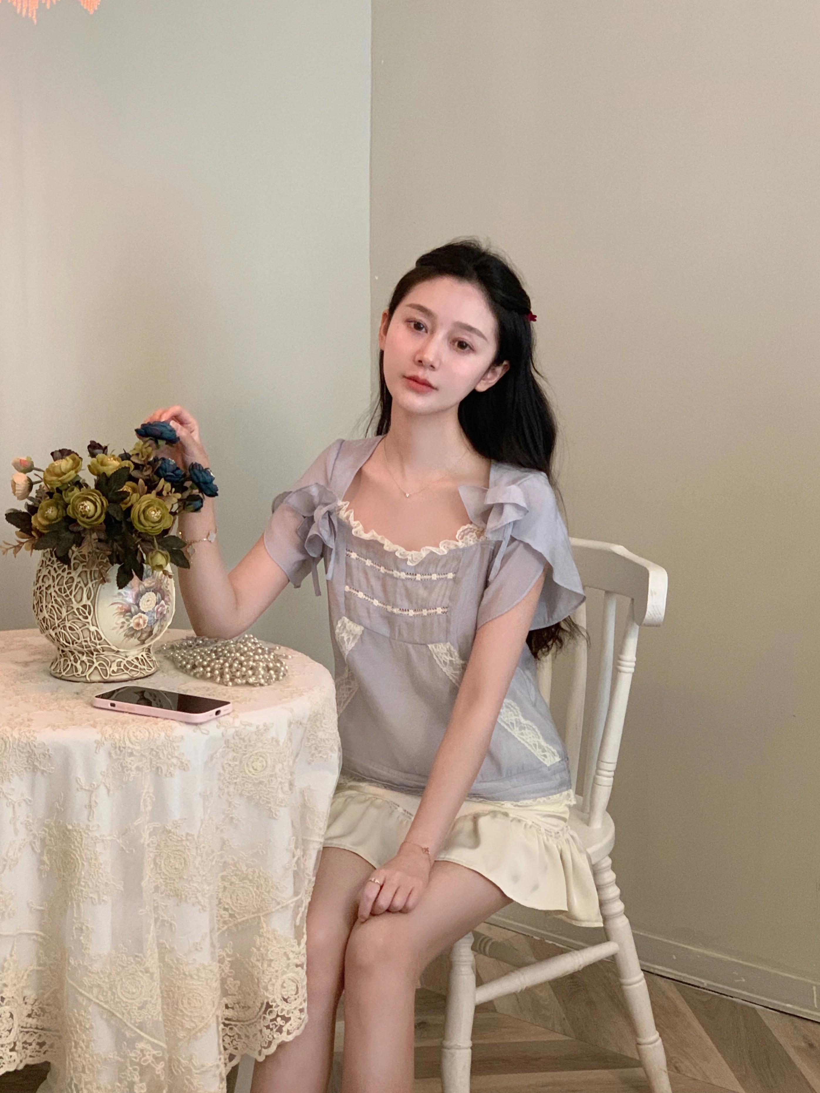 Limited Time Offer Summer Shirt Set Women's Casual Skirt Two-Piece Suit Fashionable Ladies' Ensemble
Limited Time Offer Summer Shirt Set Women's Casual Skirt Two-Piece Suit Fashionable Ladies' Ensemble