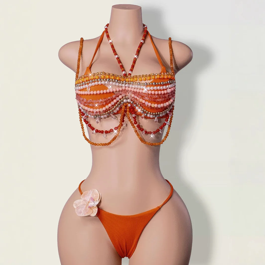 Beaded Bikini Body Chain Bra Statement Layered Gemstone Harness Top Festival Rave Jewelry Handmade Sexy Outfit Accessory
Beaded Bikini Body Chain Bra Statement Layered Gemstone Harness Top Festival Rave Jewelry Handmade Sexy Outfit Accessory