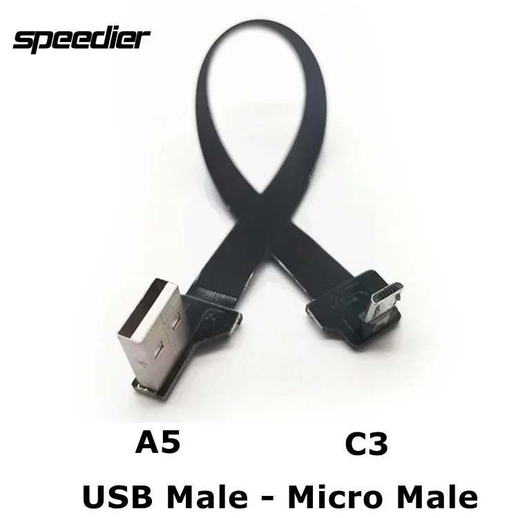Flat Flexible Ultra Thin Micro USB Type-A Ribbon Cable 90 Degree Up Down Left Right Angle Slim Soft FPV Fpc Charge Data Cord
Flat Flexible Ultra Thin Micro USB Type-A Ribbon Cable 90 Degree Up Down Left Right Angle Slim Soft FPV Fpc Charge Data Cord