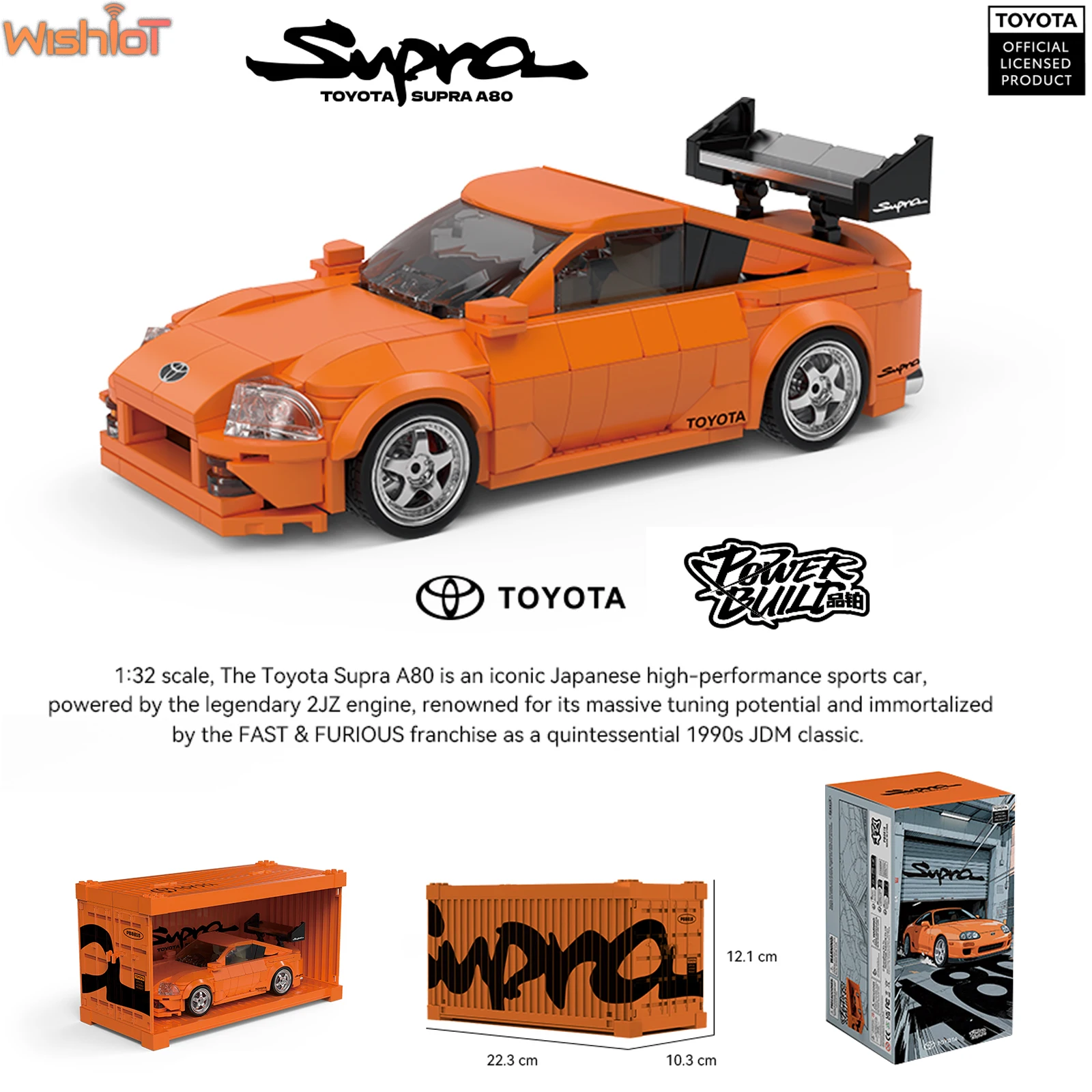 PB8815 Toyota Supra A80 Sports Car Building Blocks Classisc Speed Racing Vehicle Model with Display Box Kids Adults Toys Gifts
PB8815 Toyota Supra A80 Sports Car Building Blocks Classisc Speed Racing Vehicle Model with Display Box Kids Adults Toys Gifts