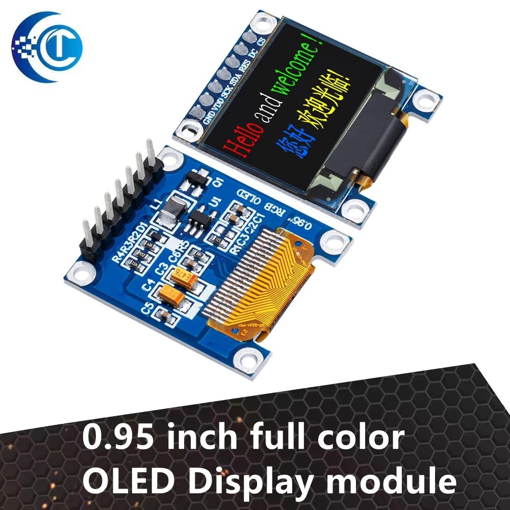 0.95-inch Full-Color OLED Display Module:96x64 Resolution,SPI/Parallel Interface, SSD1331 Controller, 7-PIN, Brand-New with Case
0.95-inch Full-Color OLED Display Module:96x64 Resolution,SPI/Parallel Interface, SSD1331 Controller, 7-PIN, Brand-New with Case