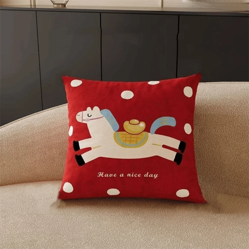 Cartoon Zodiac Horse Pillowcase Soft Festive Square Pillowslip Washable Comfortable Decorative Pillow Covers Bedroom
Cartoon Zodiac Horse Pillowcase Soft Festive Square Pillowslip Washable Comfortable Decorative Pillow Covers Bedroom