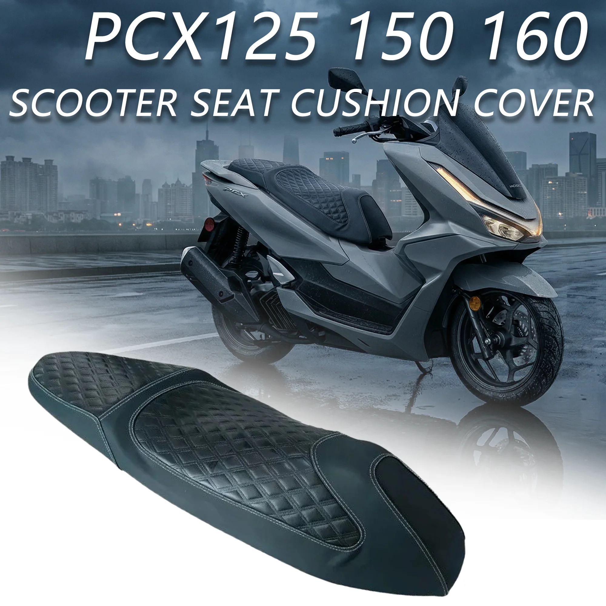 High Quality Thickened Sponge Leather Seat Cushion Cover for Honda PCX150 PCX160 New Arrival Motorcycle Modified Seat Protector
High Quality Thickened Sponge Leather Seat Cushion Cover for Honda PCX150 PCX160 New Arrival Motorcycle Modified Seat Protector