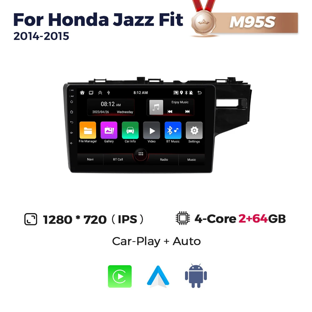 MEKEDE 10-дюймовый автомобильный радиоприемник Android 13 для HONDA FIT JAZZ 2014 2015 Мультимедийный видеоплеер GPS-навигация Беспроводная стереосистема Carplay
MEKEDE 10-дюймовый автомобильный радиоприемник Android 13 для HONDA FIT JAZZ 2014 2015 Мультимедийный видеоплеер GPS-навигация Беспроводная стереосистема Carplay